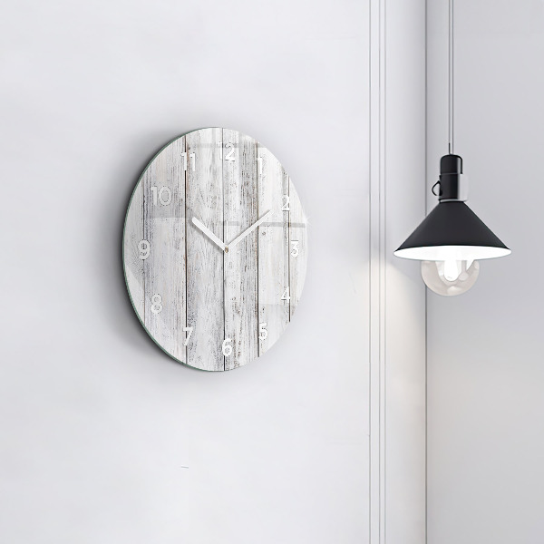 Round glass clock Painted boards