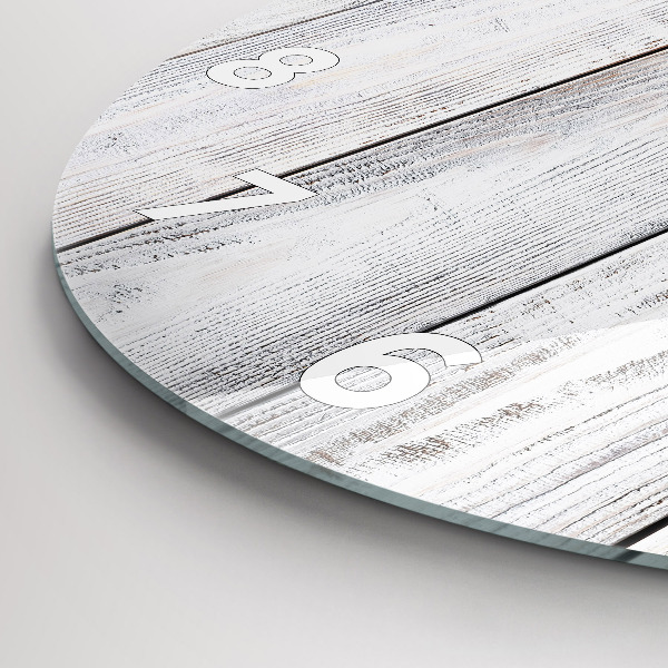 Round glass clock Painted boards
