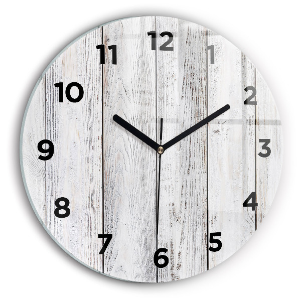 Round glass clock Painted boards