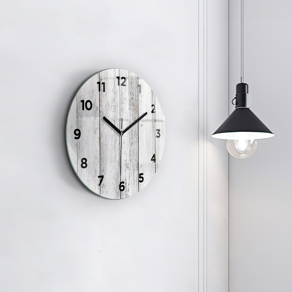 Round glass clock Painted boards