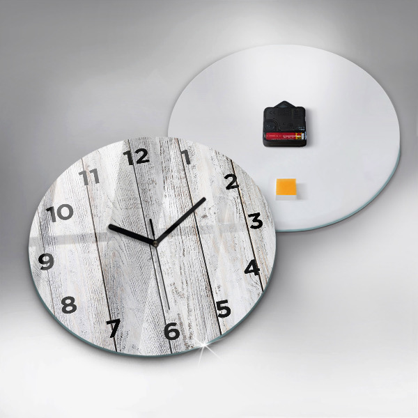 Round glass clock Painted boards
