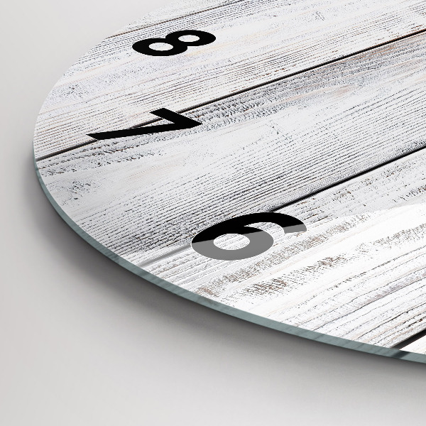Round glass clock Painted boards