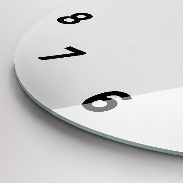 Round glass clock Gold stars