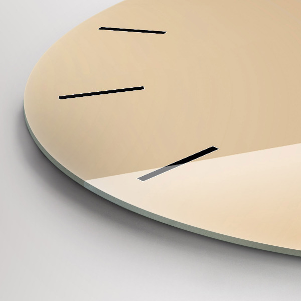 Round glass clock Abstract light