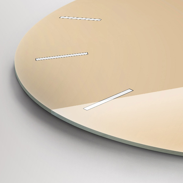 Round glass clock Abstract light