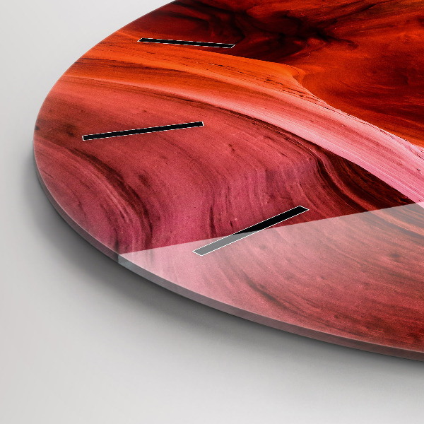 Round glass clock Canyon