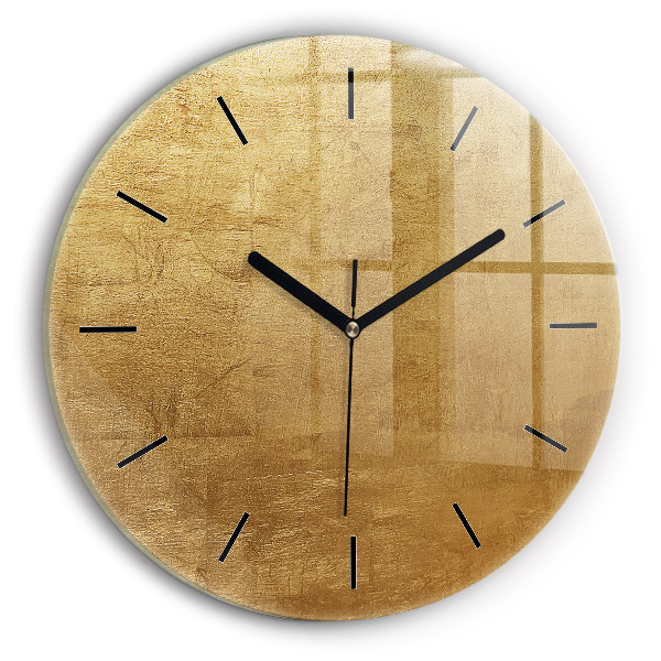 Round glass clock Decorative canvas