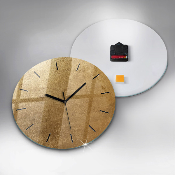 Round glass clock Decorative canvas