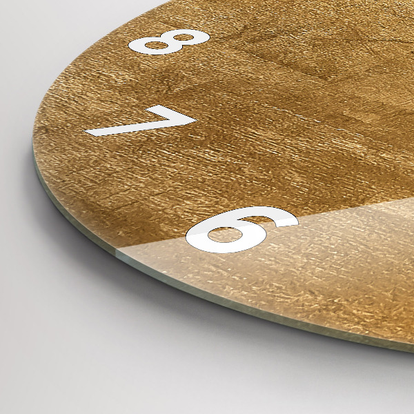 Round glass clock Decorative canvas