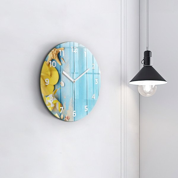 Round glass clock Beach accessories and boards