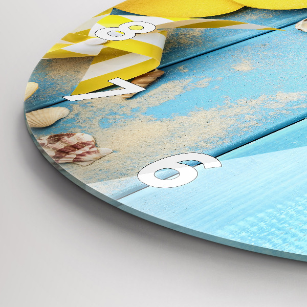 Round glass clock Beach accessories and boards
