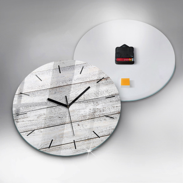 Round glass clock Painted boards