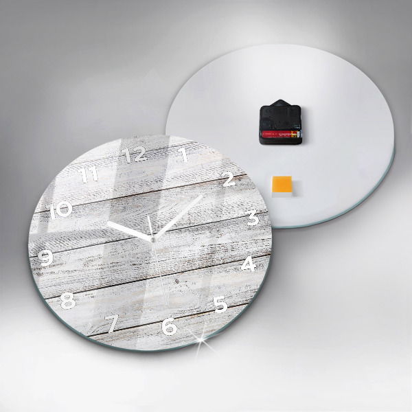 Round glass clock Painted boards