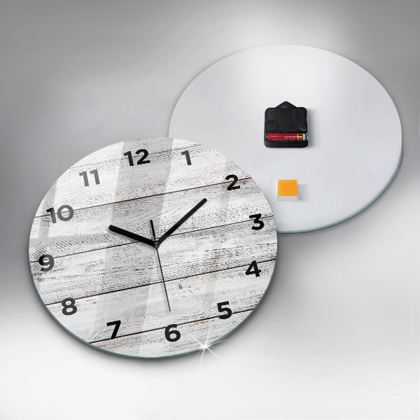 Round glass clock Painted boards