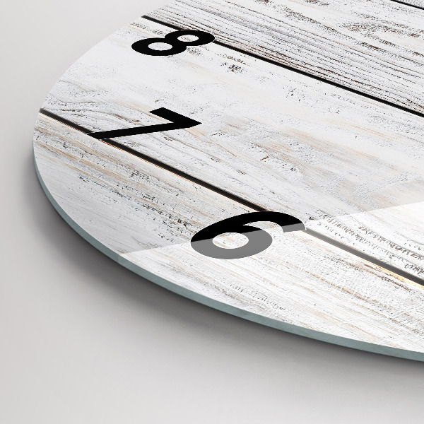Round glass clock Painted boards