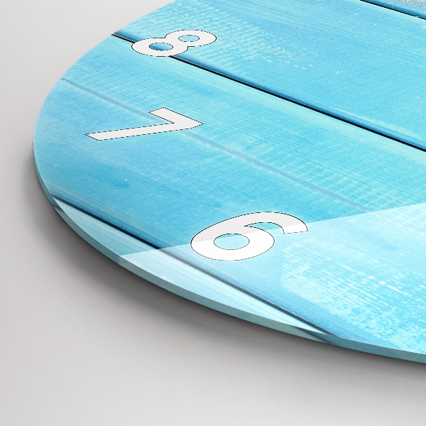 Round glass clock Beach accessories and boards