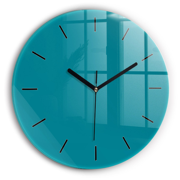Round glass clock Maritime