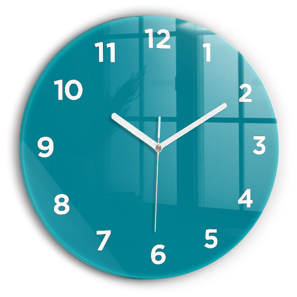 Round glass clock Maritime