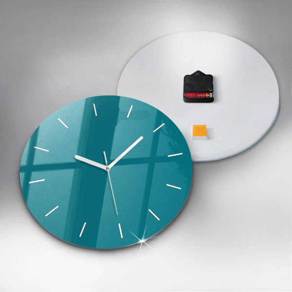 Round glass clock Maritime