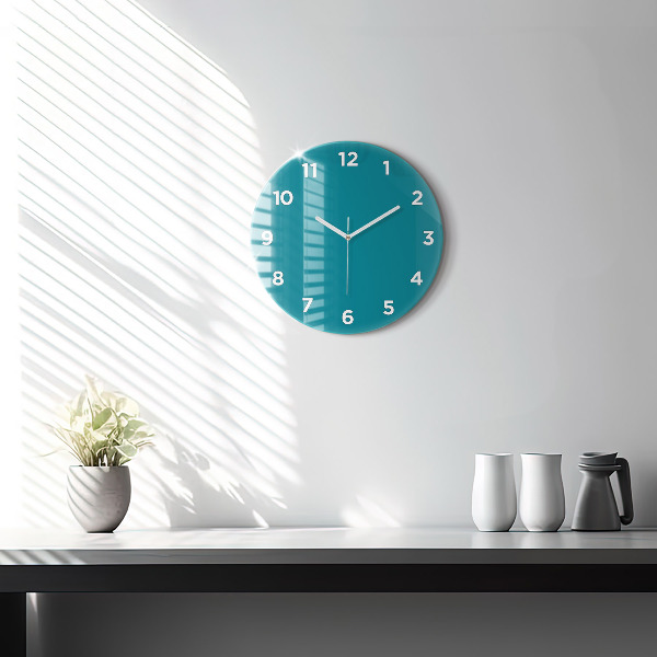 Round glass clock Maritime