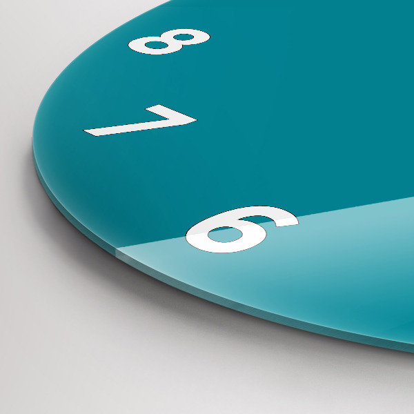 Round glass clock Maritime