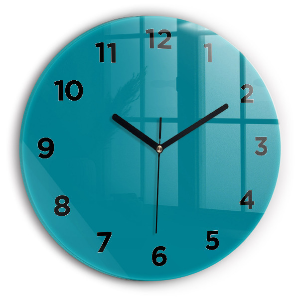 Round glass clock Maritime
