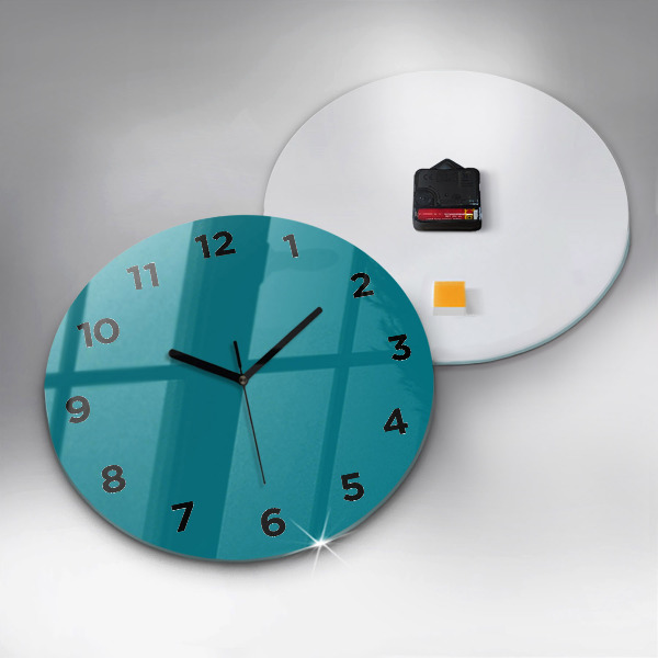 Round glass clock Maritime