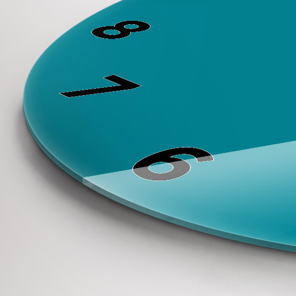 Round glass clock Maritime