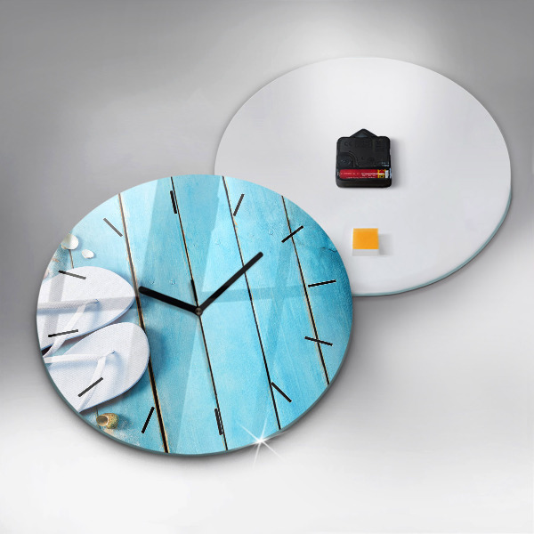 Round glass clock Holiday accessories