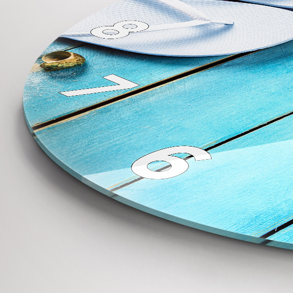 Round glass clock Holiday accessories