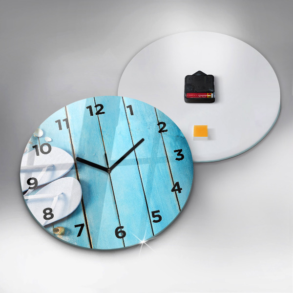 Round glass clock Holiday accessories