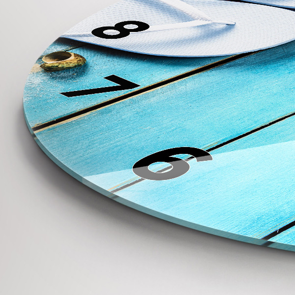 Round glass clock Holiday accessories