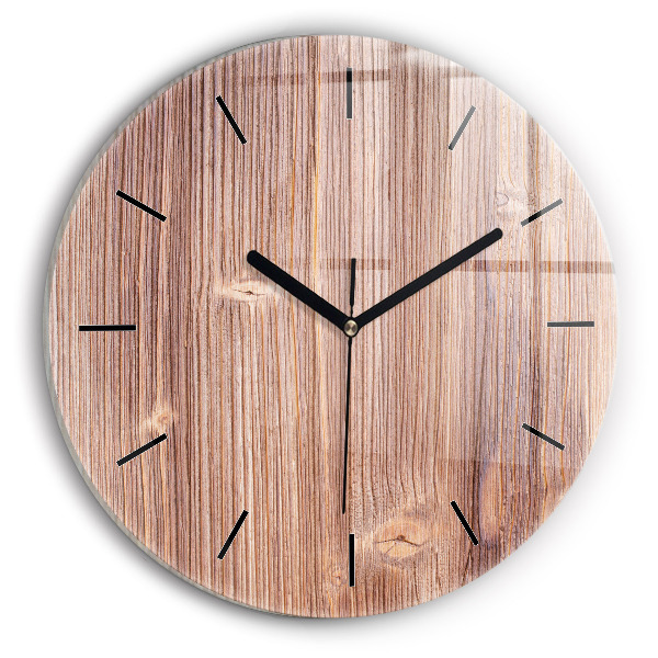 Round glass clock Peppers