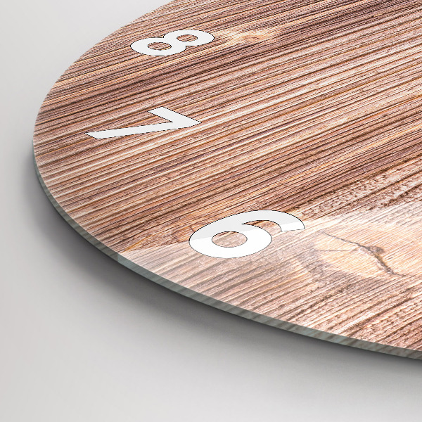 Round glass clock Peppers