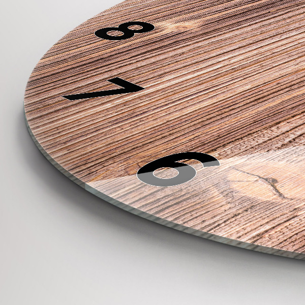 Round glass clock Peppers