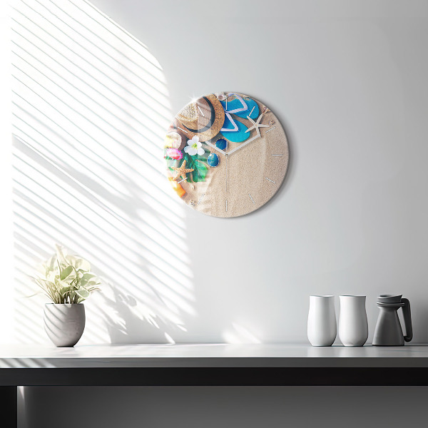 Round glass clock Holiday accessories