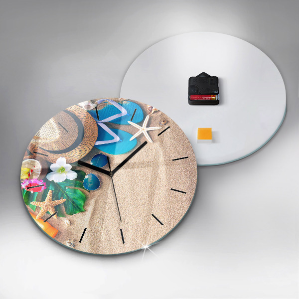Round glass clock Holiday accessories