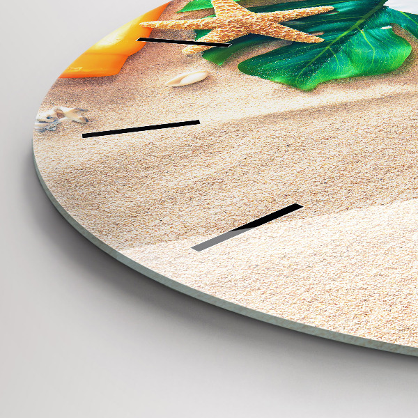 Round glass clock Holiday accessories