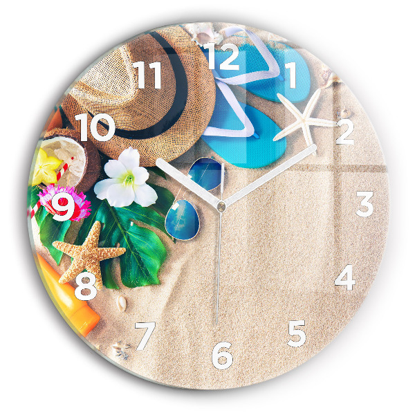 Round glass clock Holiday accessories