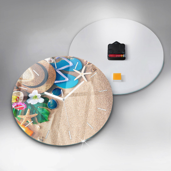Round glass clock Holiday accessories