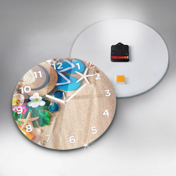 Round glass clock Holiday accessories
