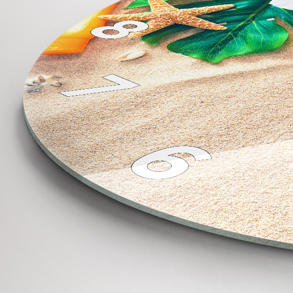 Round glass clock Holiday accessories