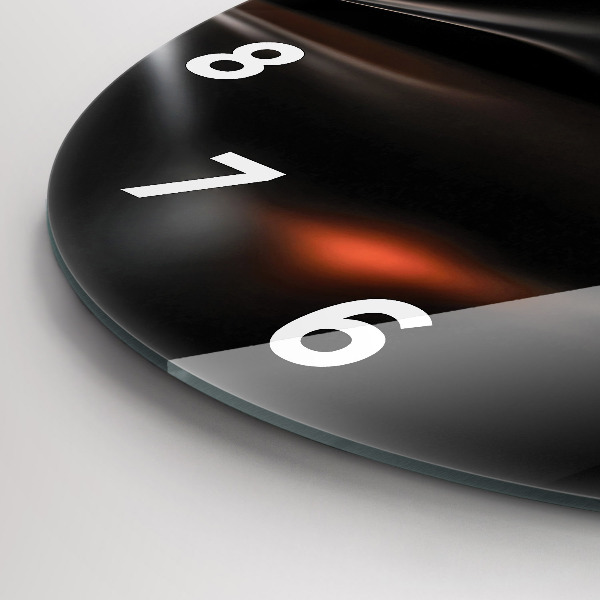 Round glass clock Abstraction