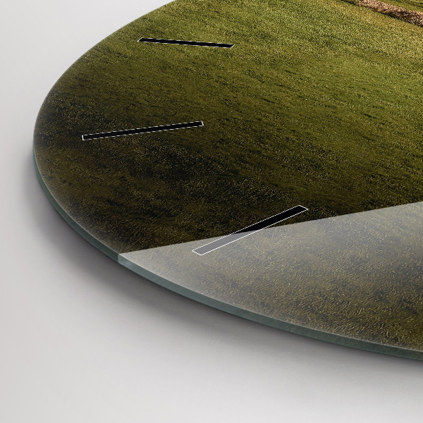 Round glass clock Stonehenge Nimbostratus