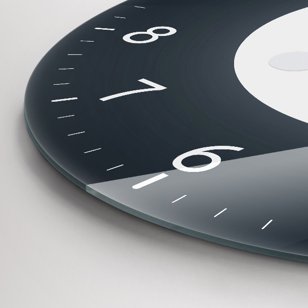 Round clock glass Full Moon